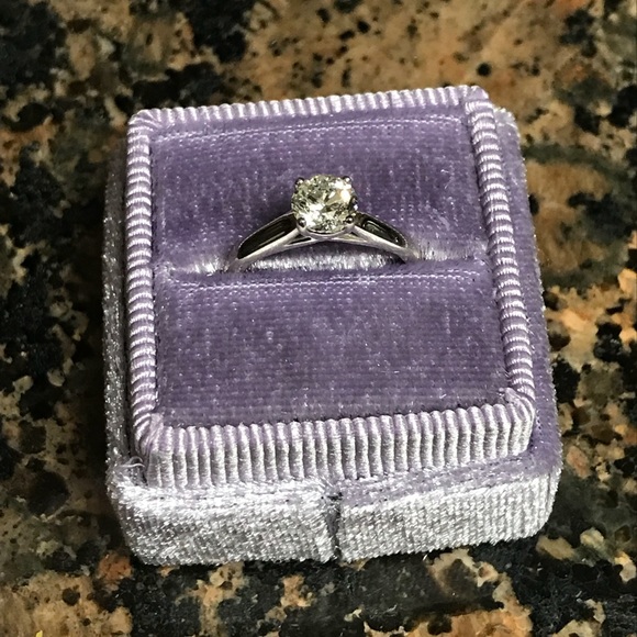 Solitaire Diamond Engagement Ring - Picture 3 of 4